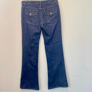 The Limited Y2K Button Flap Back Pockets Women's Bootcut Jeans 8L Dark Wash